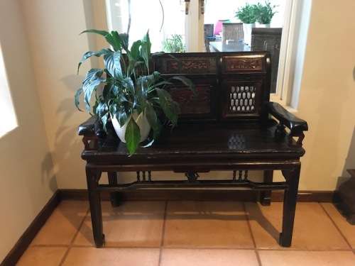 BEAUTIFUL HAND CARVED CHINESE BENCH
