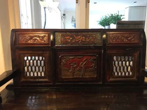 BEAUTIFUL HAND CARVED CHINESE BENCH