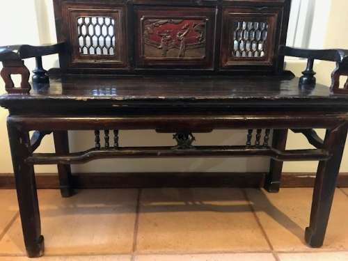 BEAUTIFUL HAND CARVED CHINESE BENCH