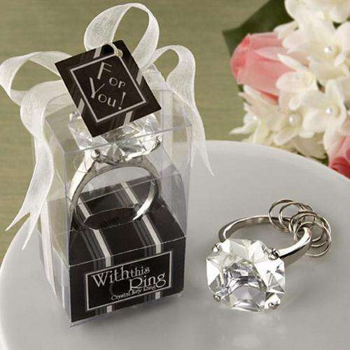 "With This Ring" Engagement Ring Keychain