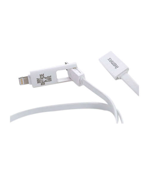 Remax 2 in 1 Data Transfer Cable - Black