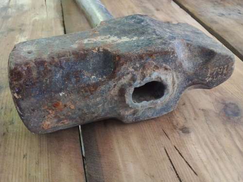 Antique 15 lbs + 5 lbs +3 lbs Blacksmith Temper hammers