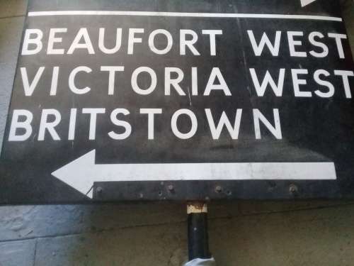 1940`s Enamel road sign board with South Africa AA sign on board / Rare find !!!