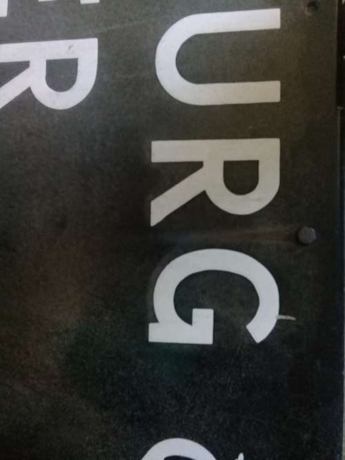 1940`s Enamel road sign board with South Africa AA sign on board / Rare find !!!