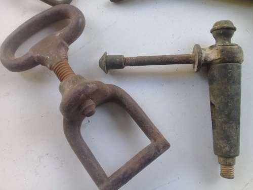 Articels salavaged from Deelfontein Yeomanry hospital site.( With brass tap)