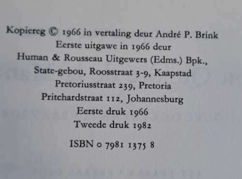 Don Quijote - Andre P Brink !!!