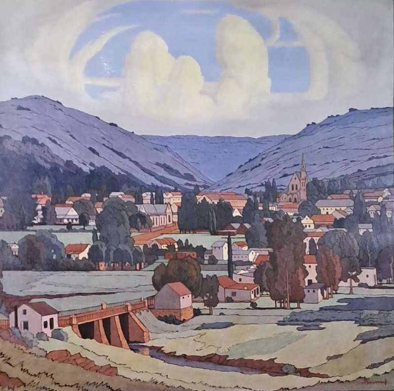 Pierneef print excellent condition on artist canvas. Signed