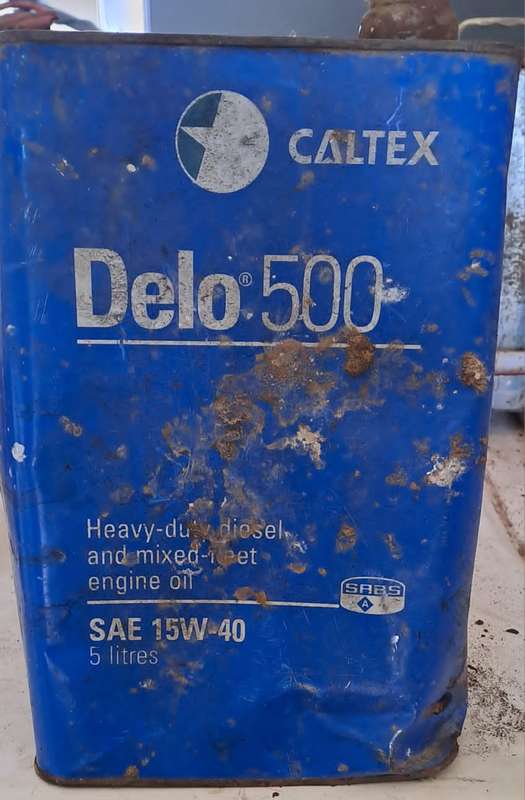 Collection of vintage oil cans.