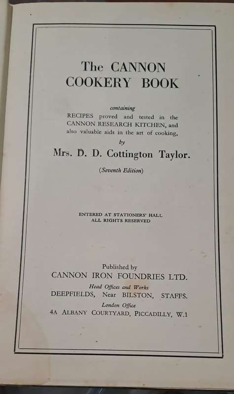 The Cannon Cookery book. Ex Libris, Johannes and Ronel Meintjes SIGNED