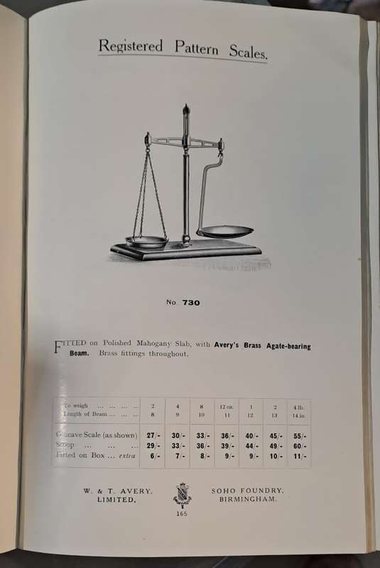 W & T Avery Ltd. Weighing Apparattus - 1909