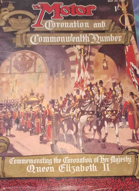 1953 Motor magazine. Coronation of Queen Elizabeth.