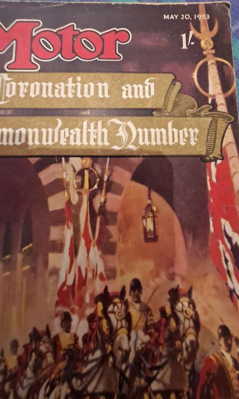 1953 Motor magazine. Coronation of Queen Elizabeth.