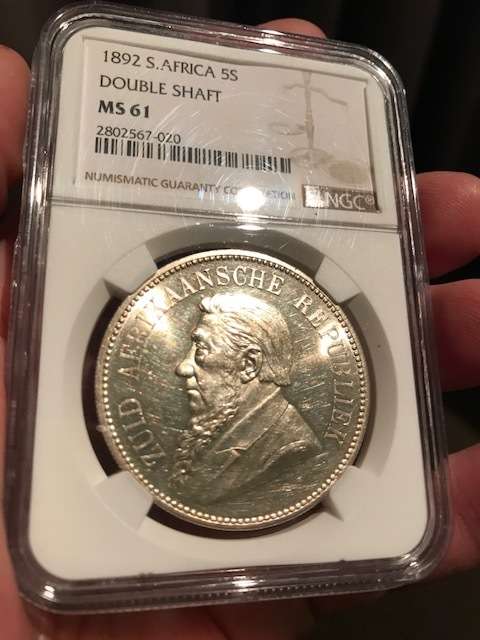 ########### 1892 5 Shilling D/S NGC MS 61 - R1 Auction for 6 days Only  ##########