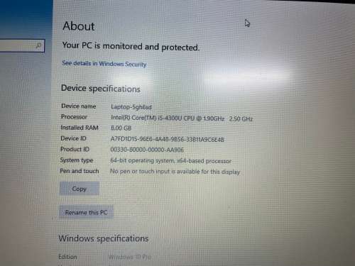 Dell Core i5 Laptop