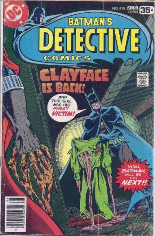 Detective Comics Nr 478 - Scarce DC - 1978 - Clayface