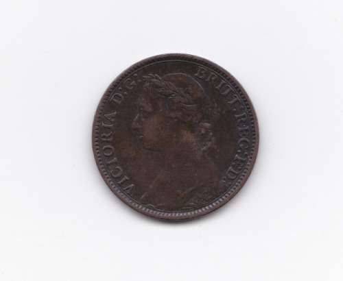 1 x 1882 GREAT BRITAIN  FARTHING - SCARCE IN HIGHER GRADES -136 YEARS OLD - PLEASE CHECK SCANS