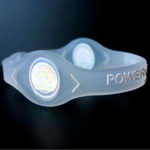 5pcs x POWER BALANCE BRACELETS - CLEAR - S / M / L - 1 LOT