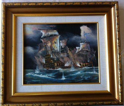 J. HARVEY PAINTING  - FINE DETAIL - LOVELY TEXTURE & COLOURS (25cm x 20cm) SIGNED  BY ARTIST