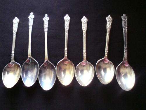 7 Apostle EPNS Tea Spoons with Box