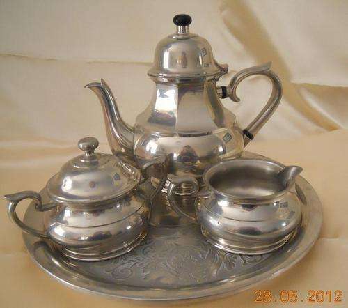 Beautiful ROYAL  SELANGOR Pewter 4 Piece Tea Set