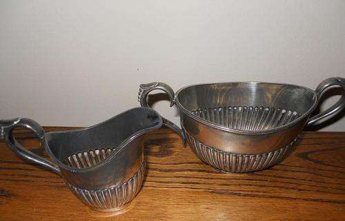 Silver Plated Jug & Sugar Bowl