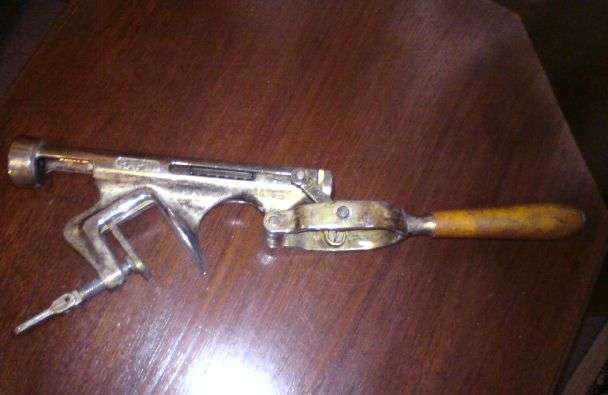 Vintage Rapid / Table Mount Bottle Cork Screw - Swiss Made