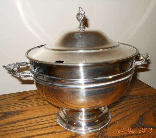 Silver plated Soup Taureen