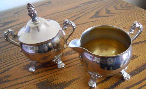 A1 Silver Plated Sugar Bowl & Milk Jug