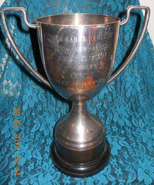 28.5 cm TALL Silver Plated Trophy