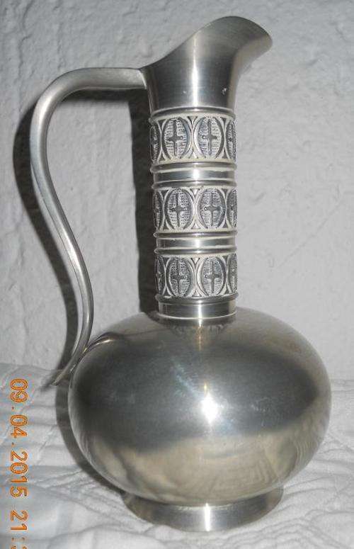 Decorative Pewter Jug