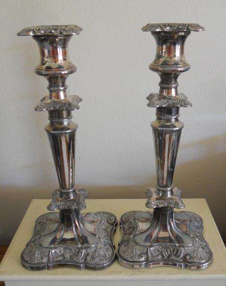 Stunning Pair of Vintage Candle Holders
