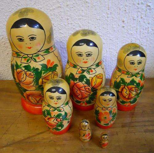 Russian Babushka Nesting Dolls (7 in total)