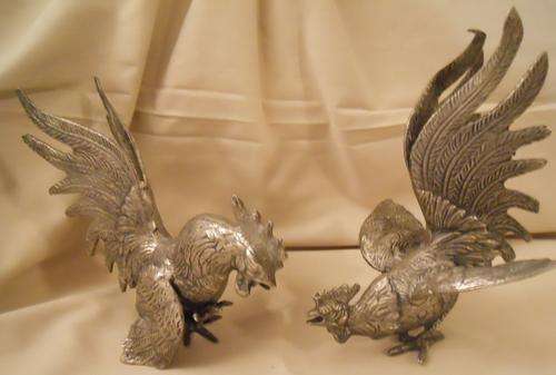 Pair of Fighting Cocks#REDUCED#