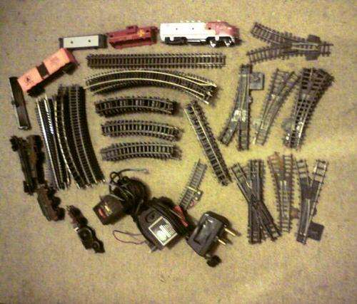 86 pieces of train Track + Odds and Ends
