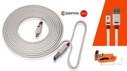 GRIFFIN FLAT USB CABLE 2metres