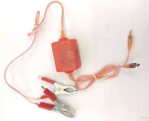 12 Volt Battery DC Solar Mobile Phone Charger Adapter + USB Battery Clamp + Power Cable