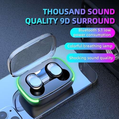 Y60 True Wireless Headphones TWS Earbuds Bluetooth 5.1 Stereo