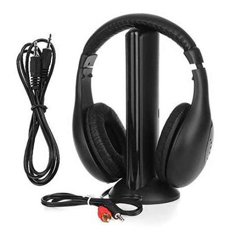 5 in 1 headset wireless headphones cordless RF Mic for PC TV DVD CD MP3 MP4