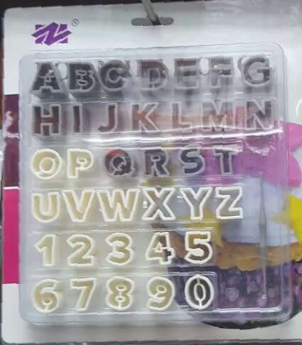Cake decor 36pcs Alphabet letters and numbers cake decorating tool