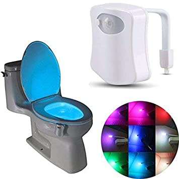 8 colour toilet  light