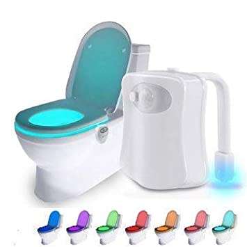 8 colour toilet  light
