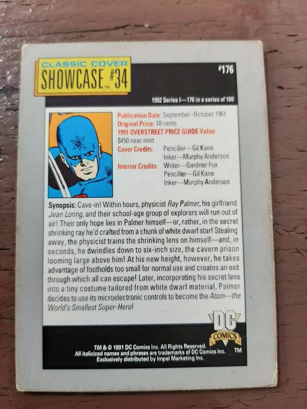 DC classic cover showcase #34, The Atom