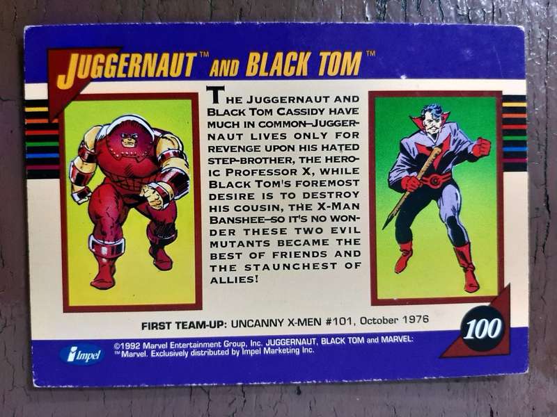 Marvel team-up 100, Juggernaut & Black Tom