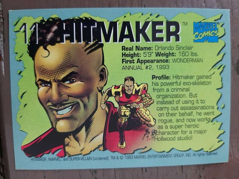 Marvel 1993 Annuals super-villain 11, Hitmaker
