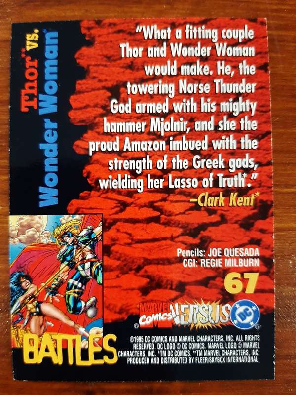 Marvel vs DC 67, Thor / Wonder Women