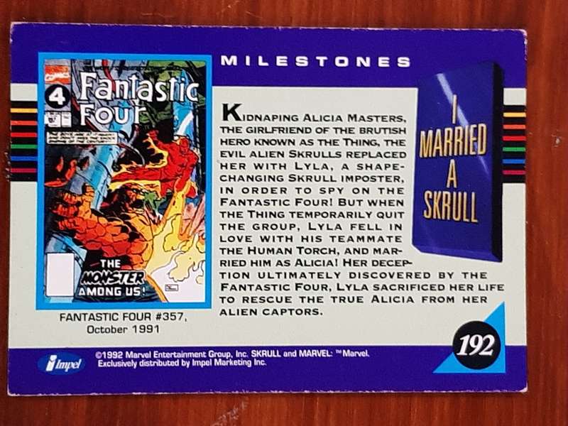 Marvel milestones 192, I married a Skrull