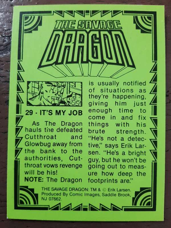 The Savage Dragon #29, It`s my job