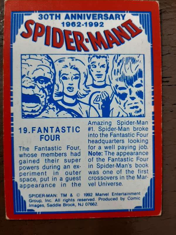 30th anniversary Spider-Man 2 #19, Fantastic Four