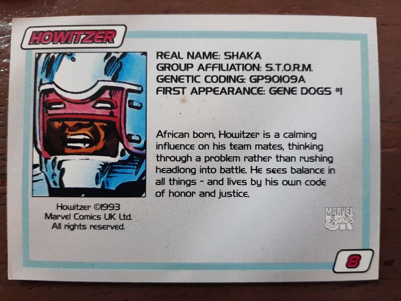 Gene card #8, Howitzer
