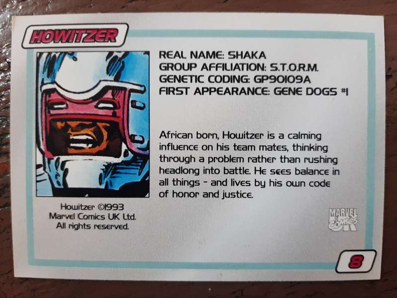 Gene card #8, Howitzer